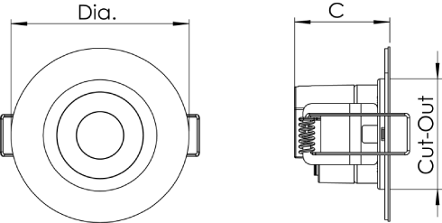 FRD MINI - 6W Line Drawing