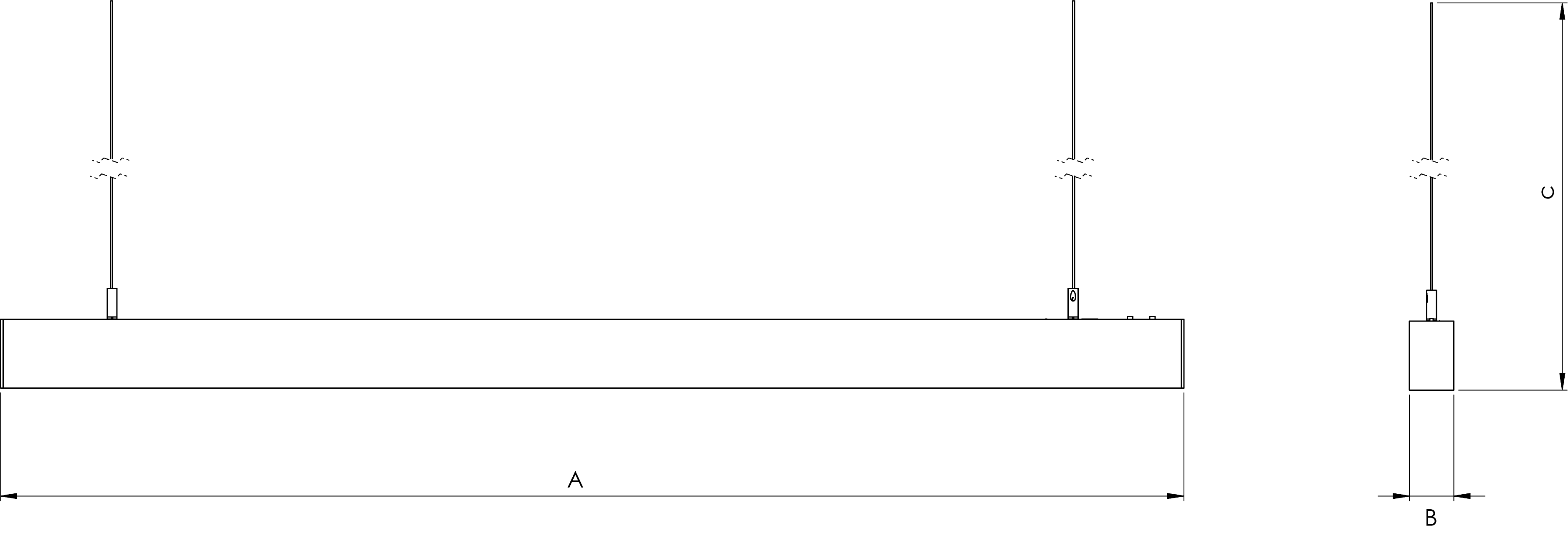 LINEAR SUSPENDED Line Drawing
