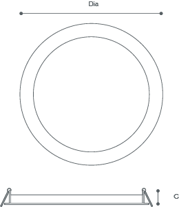 DOWNLIGHT Line Drawing