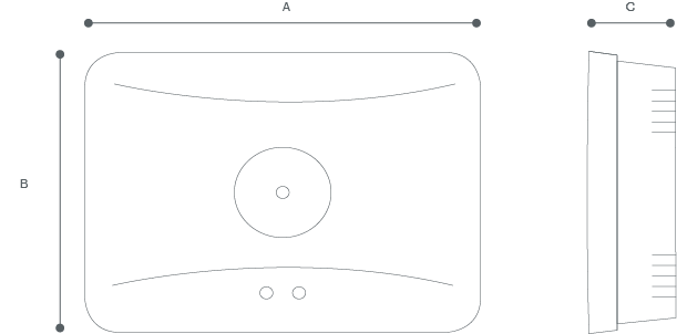 EMS DOWNLIGHT Line Drawing
