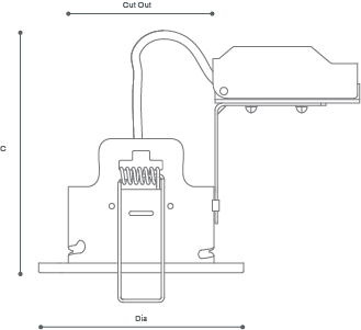 FRD RING TILT Line Drawing