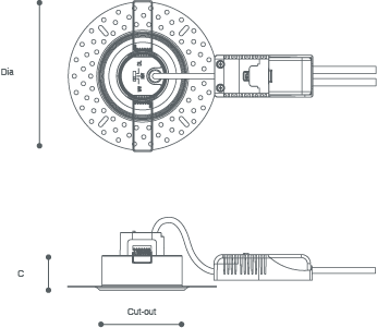 FRD TRIMLESS Line Drawing