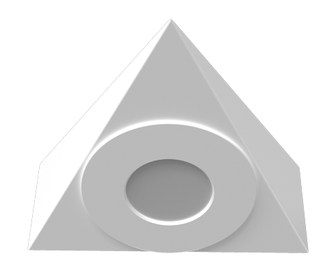 xcite white triangle web